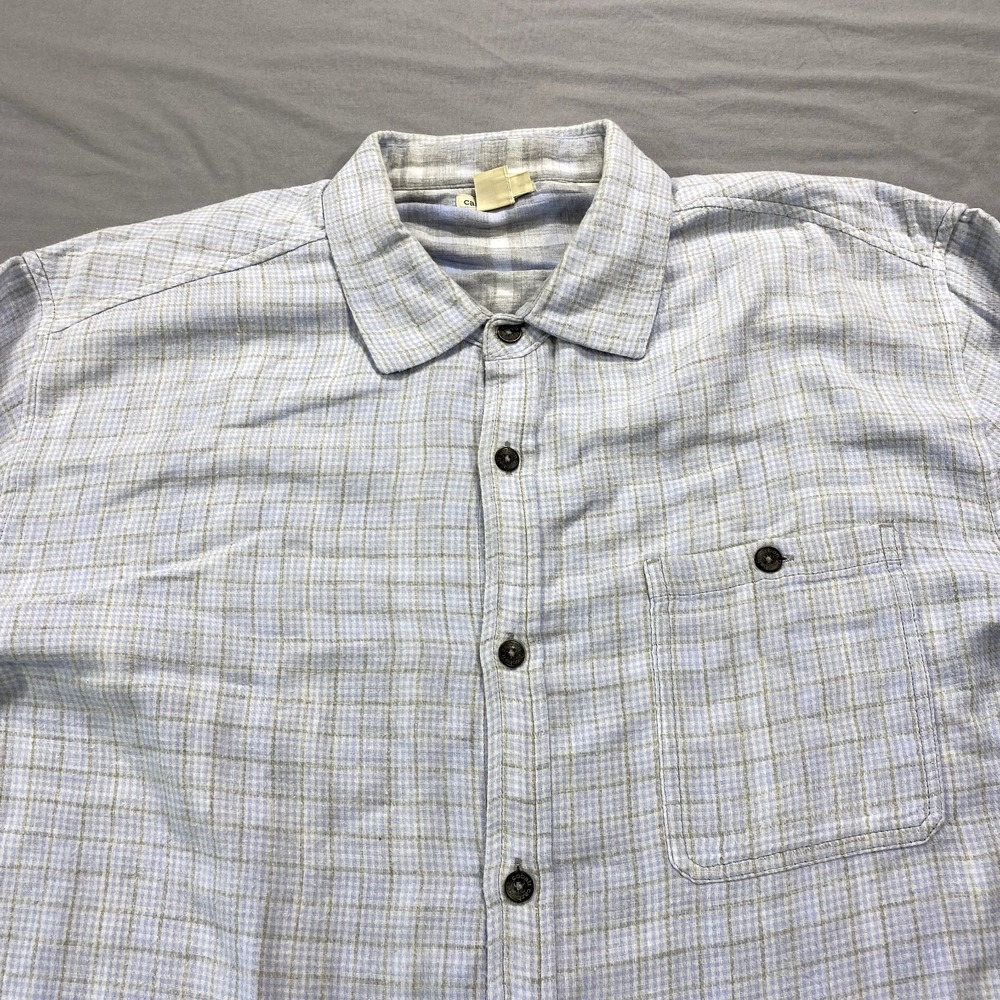 VINTAGE Carbon 2 Cobalt Shirt Mens Large Blue Casual Button Up Adult - Picture 3 of 9